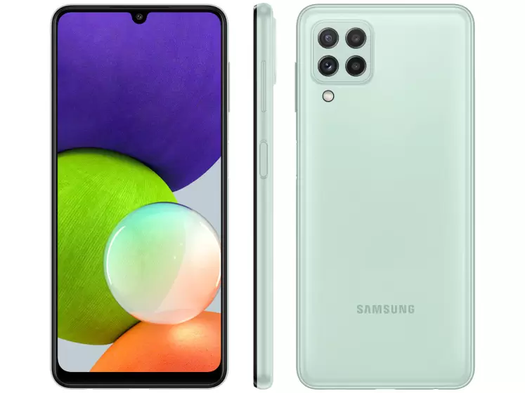 Celular Samsung A22 dorsal