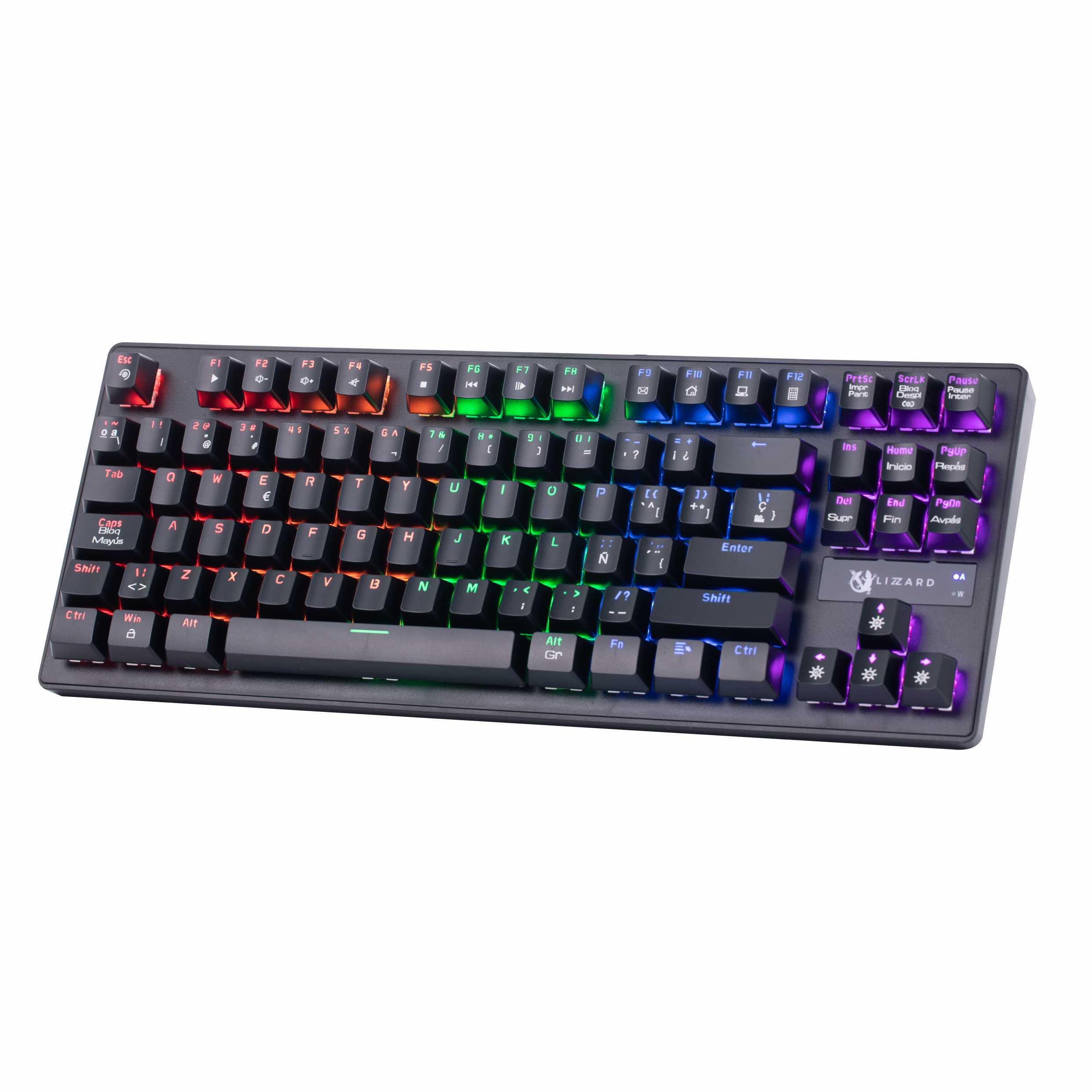 Teclado Gamer x-lizzard mecanico lateral